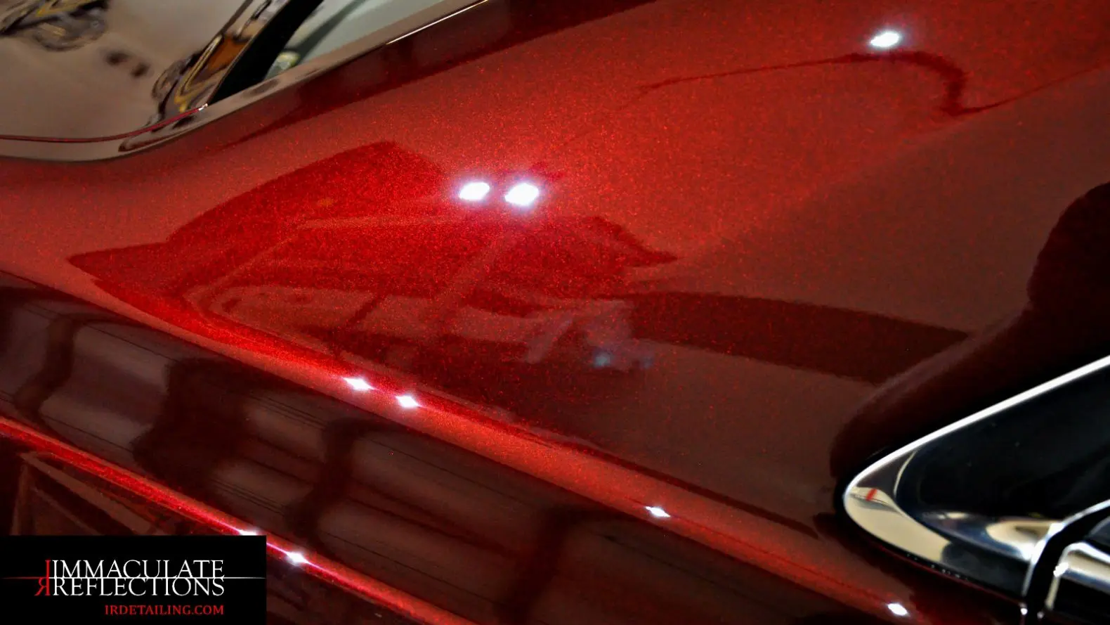 Automotive paint is improved through paint correction services (polishing or buffing) to revive vehicle surfaces to a super glossy, reflective, and clear state by Immaculate Reflections; NorCals most trusted auto detailer since 2001.