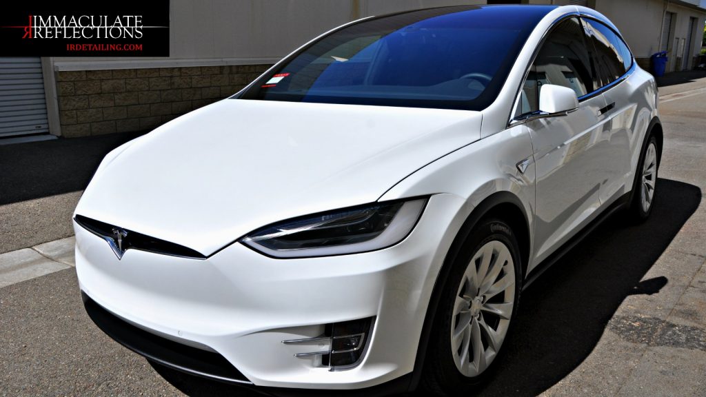 Tesla Model X received Paint Correction & Cquzrtz Finest Paint Coating by Immaculate Reflections East Bay S.F.