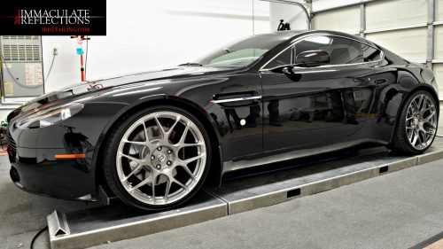 This Aston Martin Vantage is ready for delivery after Full Paint Correction & Ceramic Nano Coating by Immaculate Reflections.