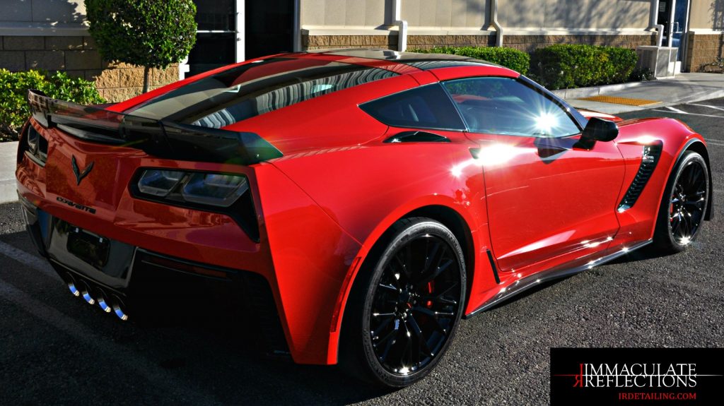 This C7 Corvette is ready for the car show after an Immaculate Reflections full paint correction & CQuartz Finest Reserve ceramic coating application.