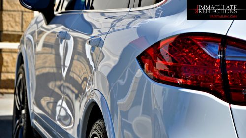 This Porsche Cayenne Turbo is the gloss boss after Immaculate Reflections Detailing Services.